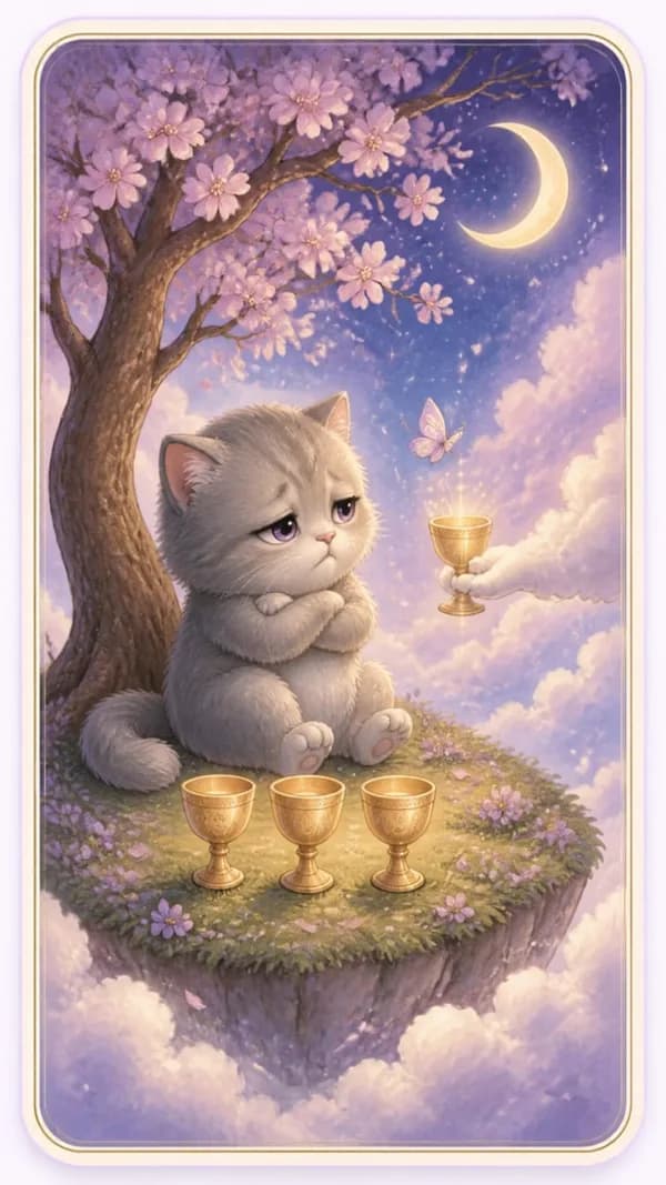 ไพ่สี่ถ้วย Four of Cups