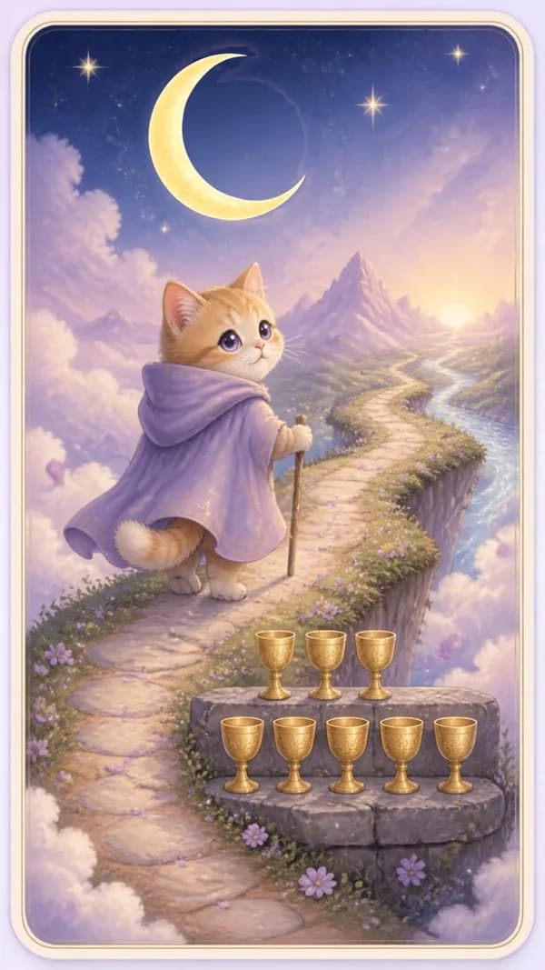 ไพ่แปดถ้วย Eight of Cups
