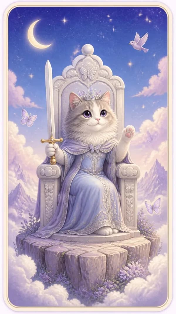 ไพ่ราชินีดาบ Queen of Swords