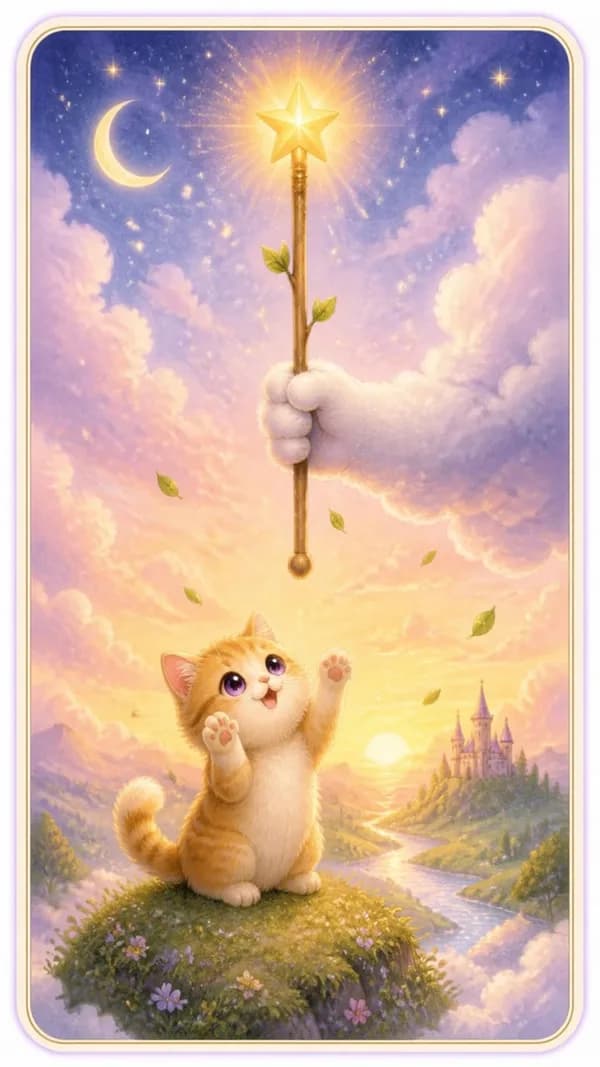 ไพ่เอซไม้เท้า Ace of Wands
