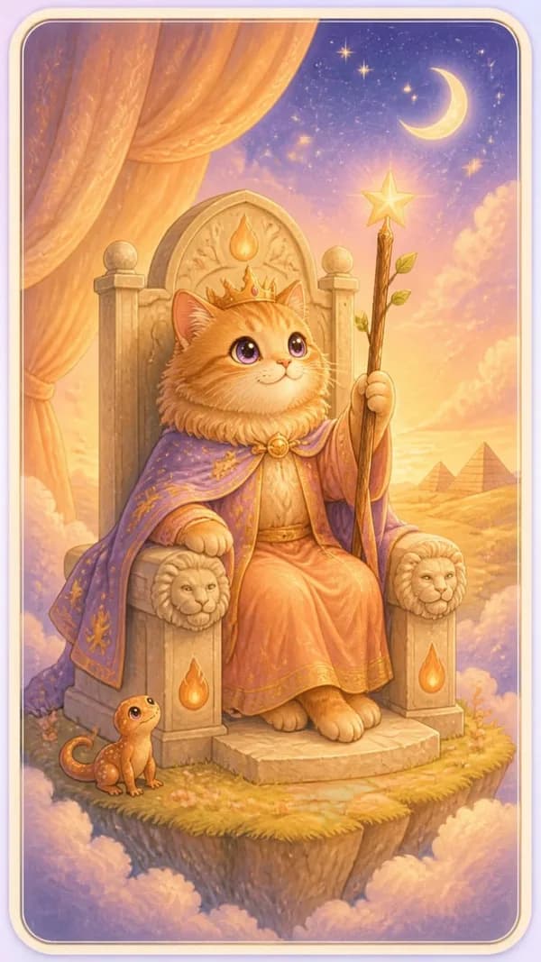 ไพ่ราชาไม้เท้า King of Wands