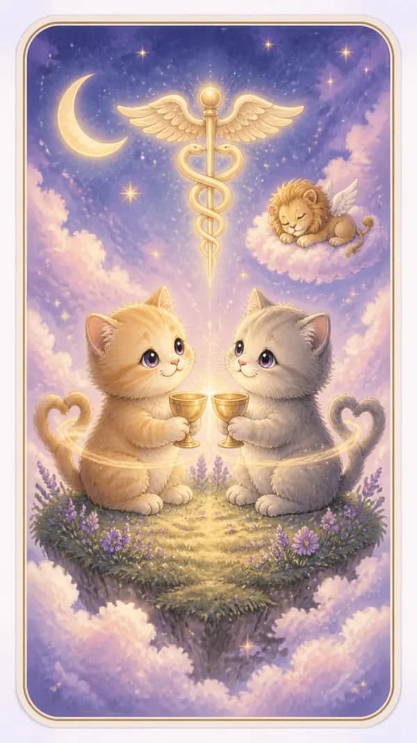 ไพ่สองถ้วย Two of Cups