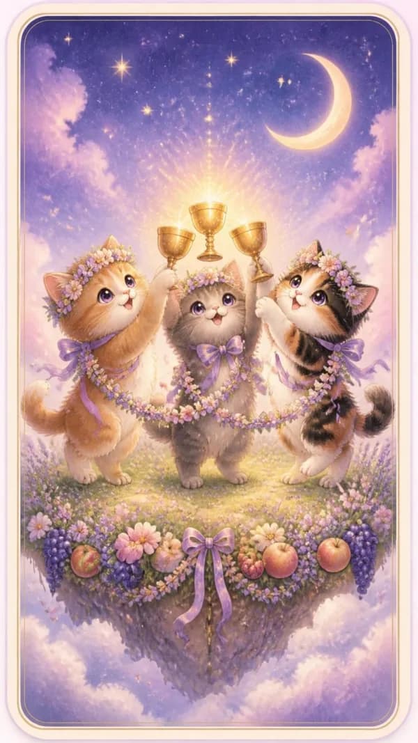 ไพ่สามถ้วย Three of Cups