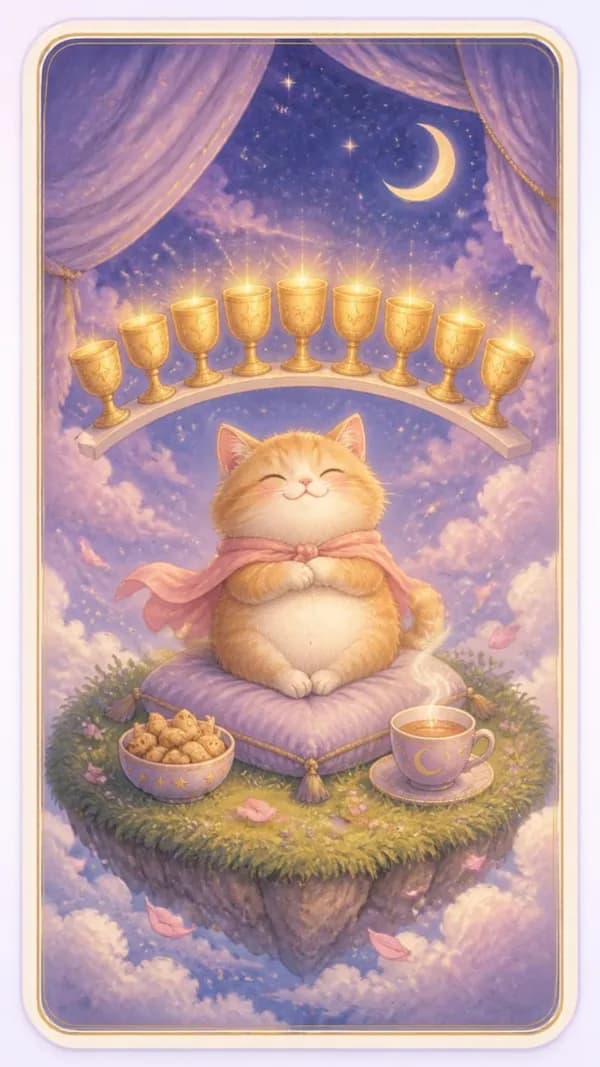 ไพ่เก้าถ้วย Nine of Cups