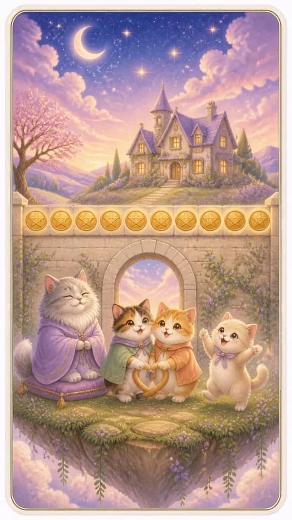 ไพ่สิบเหรียญ Ten of Pentacles
