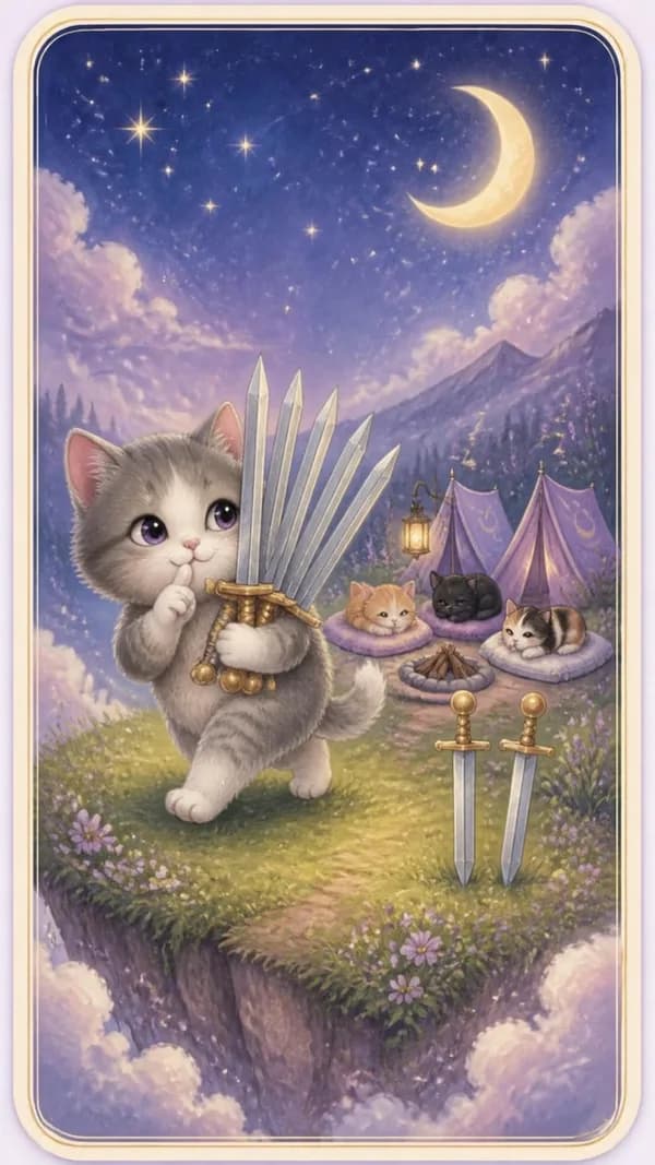 ไพ่เจ็ดดาบ Seven of Swords