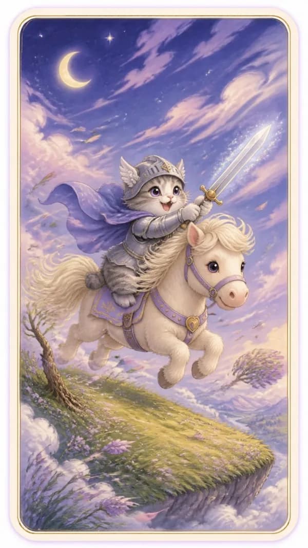 ไพ่อัศวินดาบ Knight of Swords